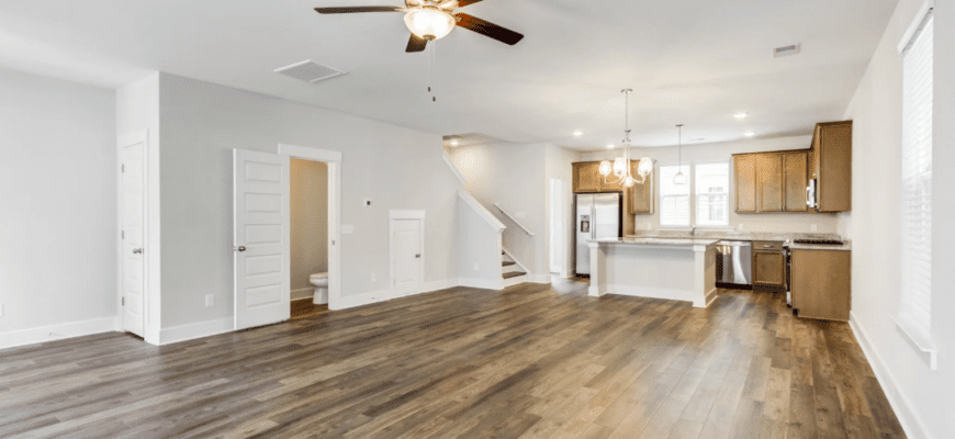 empty but open living room